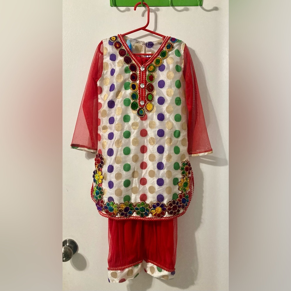 Children’s Bollywood or Clown Outfit/Costume - Gorgeous Quality and Colours
